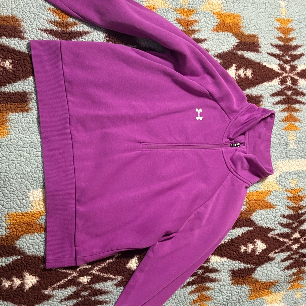 Under Armour Purple Fleece Quarter-Zip